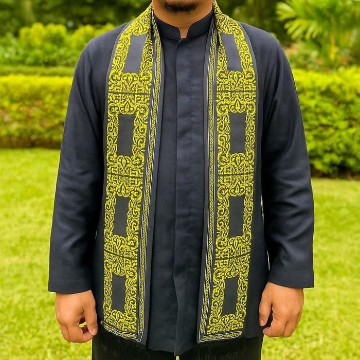 Selendang Kiswah/Cukin Kiswah/syall/ Selendang Motif Kiswah Emas Elegan