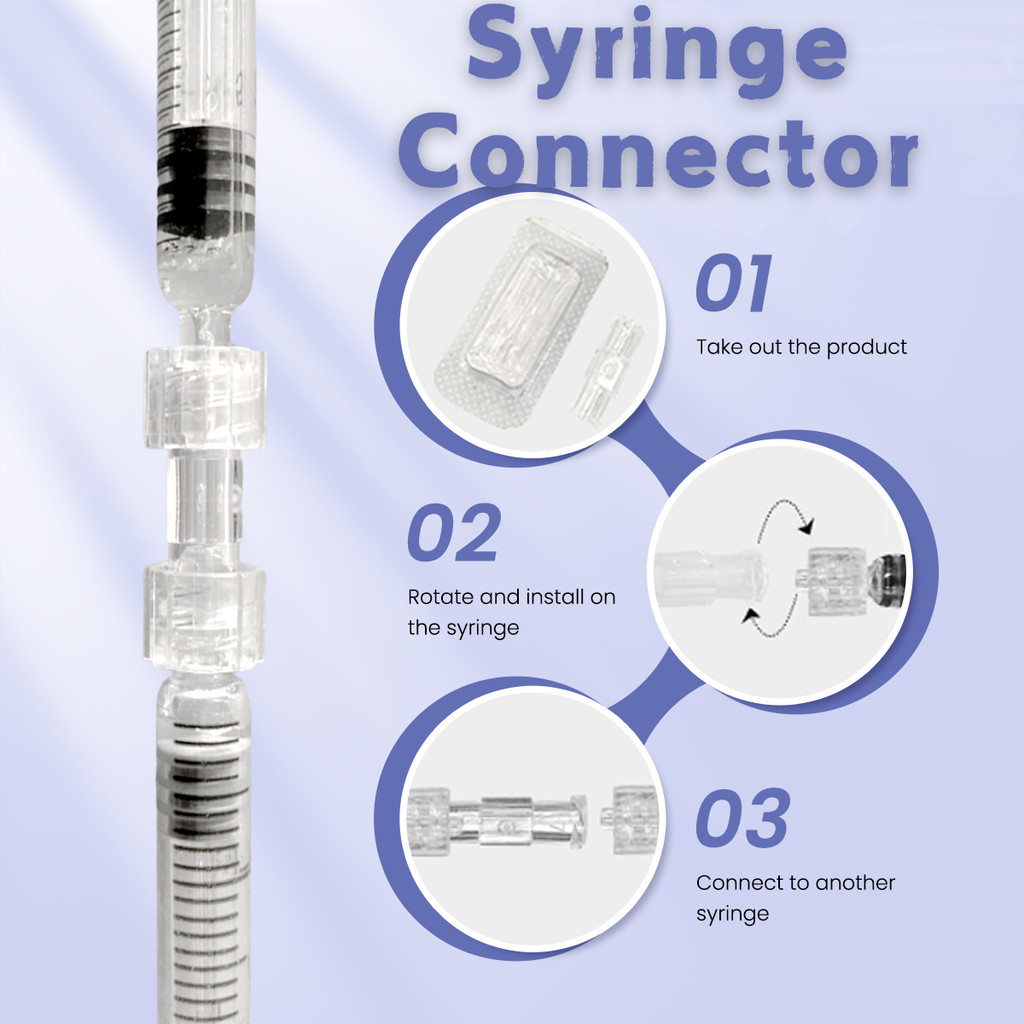 Medical Sterile Plastic Connector Luer Syringe Connector Luer Lock Adaptor Luer Thread Connector Pp