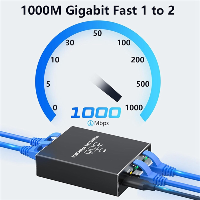 SB-1000MBPS 1 TO 3 GIGABIT ETHERNET ADAPTER RJ45 SPLITTER LAN CONNECTOR INTERNET SPLITTER LAN