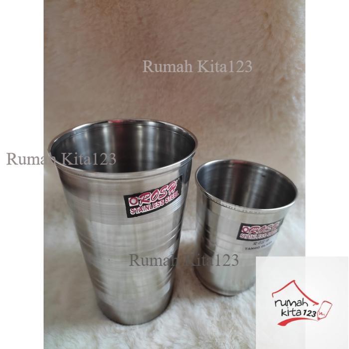 Gelas Stainless Steel / Gelas Anti Karat Gelas Rosh / Fujika
