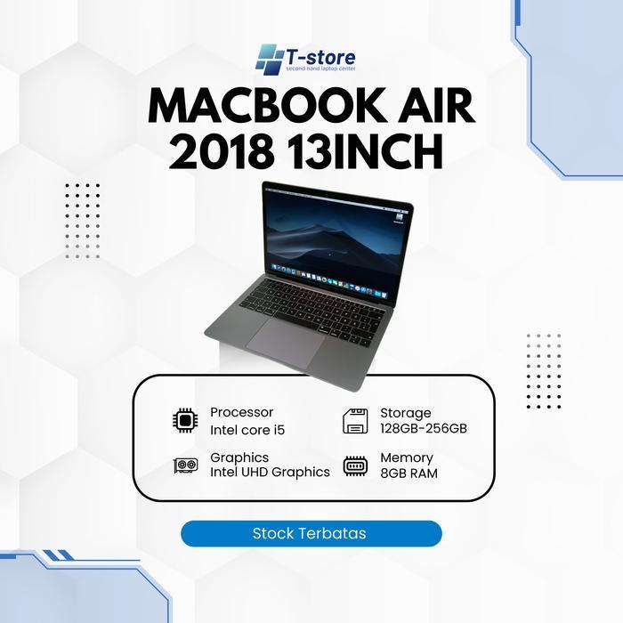 [SECOND] Apple Macbook Air 2018 13inch Retina Core i5 16GB RAM 256GB SSD Second Original Mulus Berga