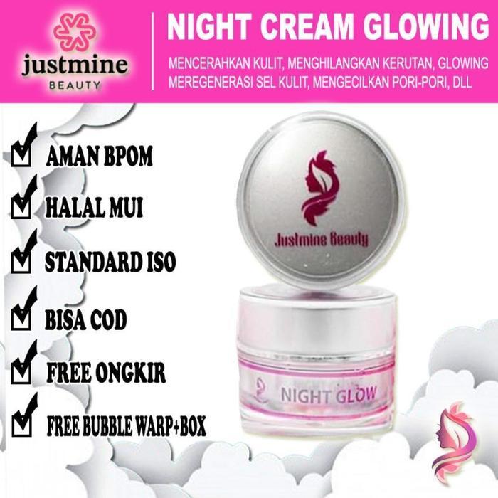 NIGHT CREAM GLOW FORTE JUSTMINE BEAUTY SKINCARE
