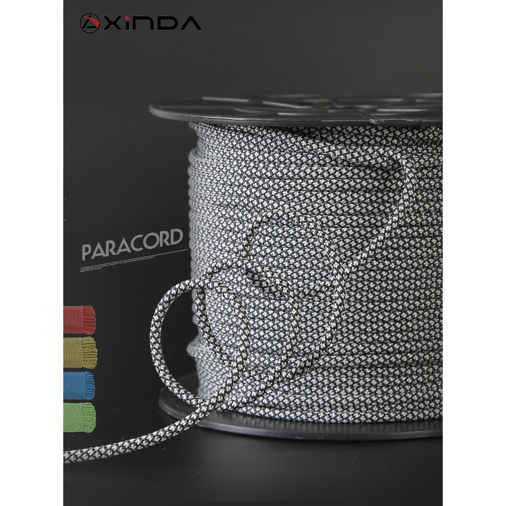 Xinda outdoor 4mm paracord mountaineering auxiliary line 9 core life-saving rope equipment safety