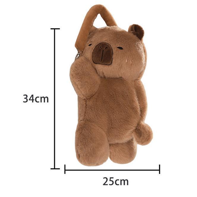 Tempat Tisu Mobil Capybara Kotak Tisu Lucu Tas Tisu Mobil Multifungsi Kotak Tisu Mobil Mainan Boneka