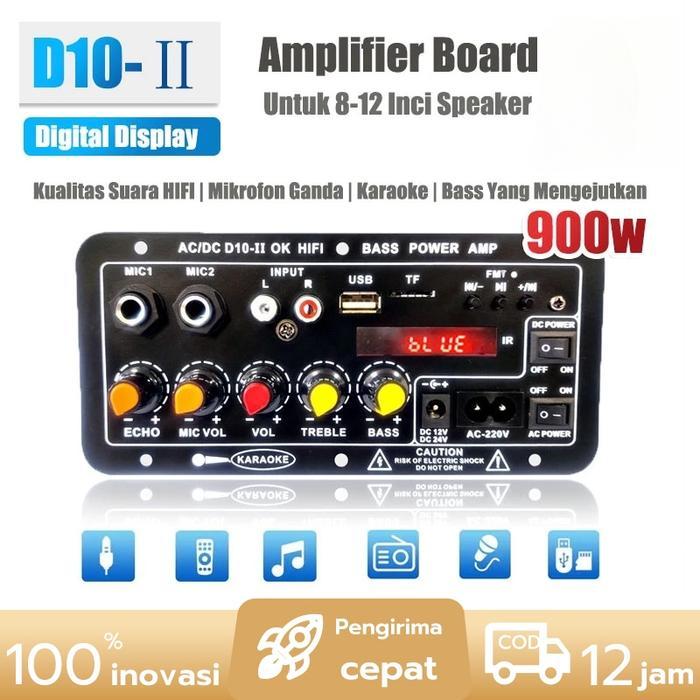 Amplifier Bluetooth Super Bass 12V/24V/220V Modul Speaker Bluetooth Power Amplifier #Gratisongkir