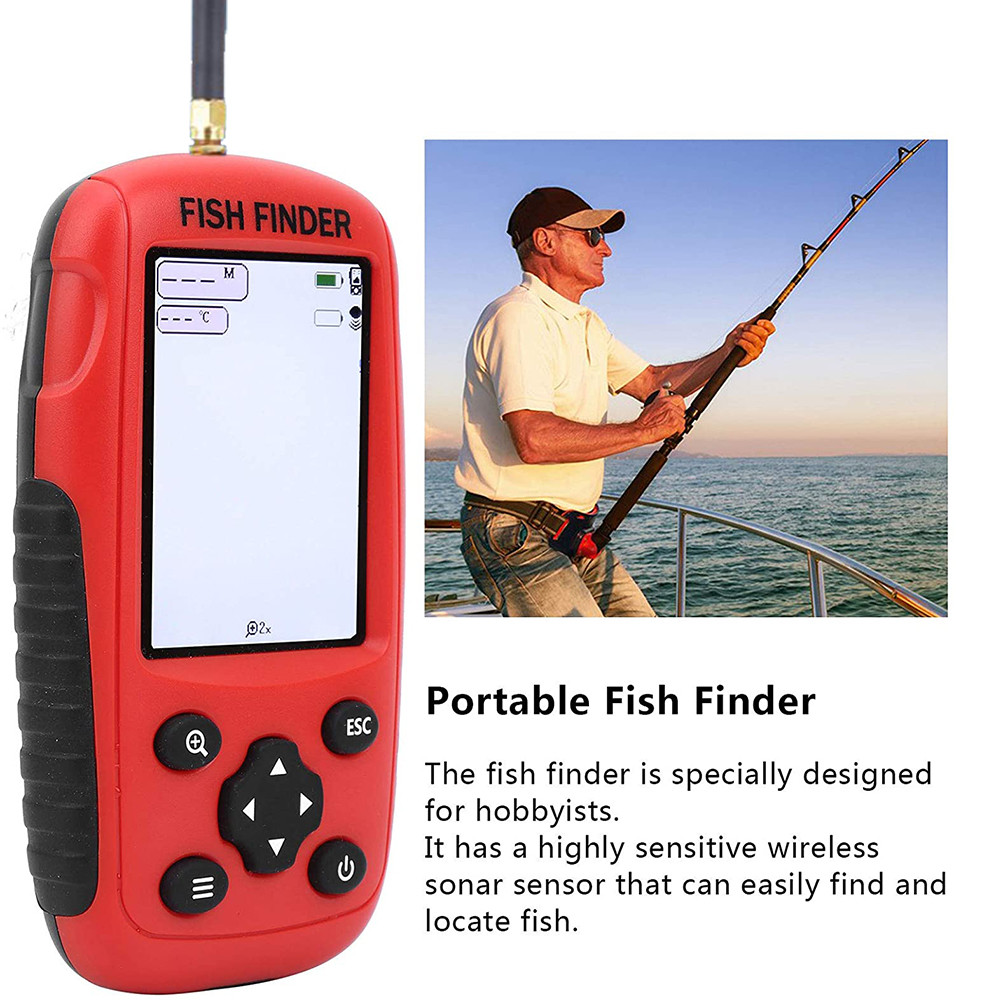 New Sonar Fish Finder Rechargeable Wireless Sensor Fishing Portable Fish Finder