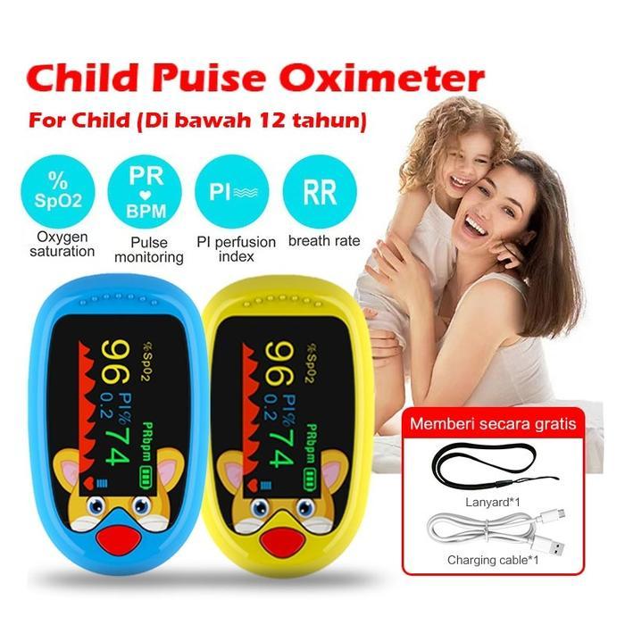 Oximeter Bayi Kids Recharge Fingertip Pulse Oximeter For Age 0-12 Oximeter Anak Bayi Di Bawah 12