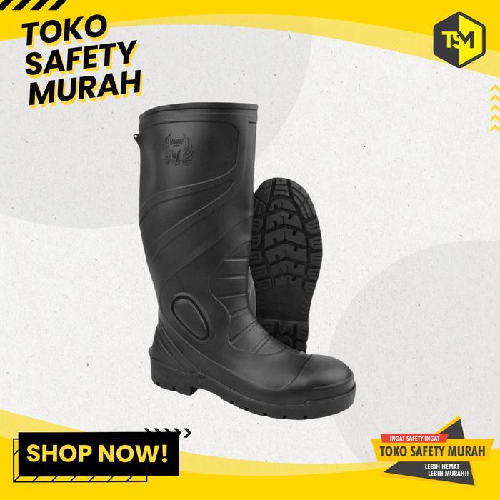 Promo Sepatu Boot Toe Cap Besi Sepatu Safety Tinggi Hunter