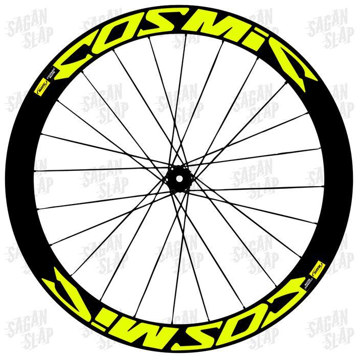 Nonanisa.Shpe- Sticker Decal Rims Velg Sepeda Cosmic 700C Lebar 5 Cm Full Rims