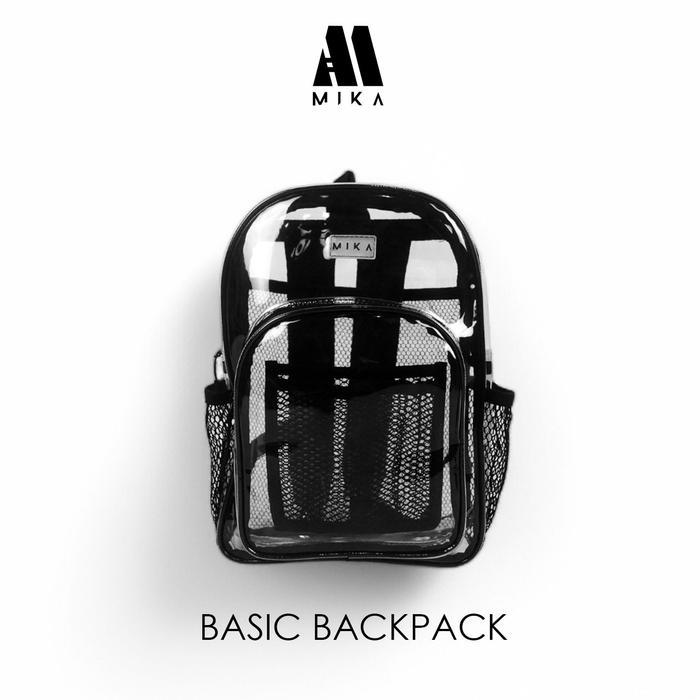 TERLARIS BACKPACK TRANSPARAN / TAS RANSEL HITAM BENING / TAS LAPTOP / TAS SERUT BESAR / TAS ANAK
