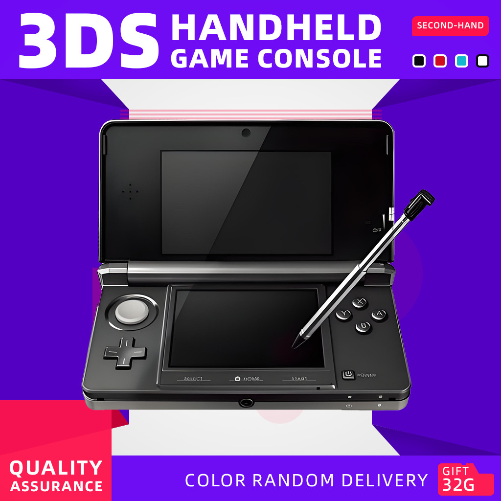 second-hand 3DS 3DSXL 3DSLL handheld game console free games nitendo 3ds new3ds xl
