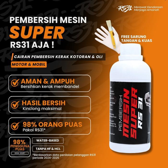 Rs31 Engine Degreaser Super Rs31 Cairan Pembersih Mesin Kendaraan Motor & Mobil Car Pembersih,