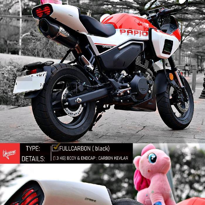 Knalpot Papio Cf Moto Carbon Avionic Exhaust ( Slip On)