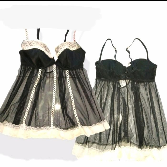 Terbaik Victoria Secret Lingeri Black Sexy Baju Tidur Black Menerawang Vs H&M Terlariss 