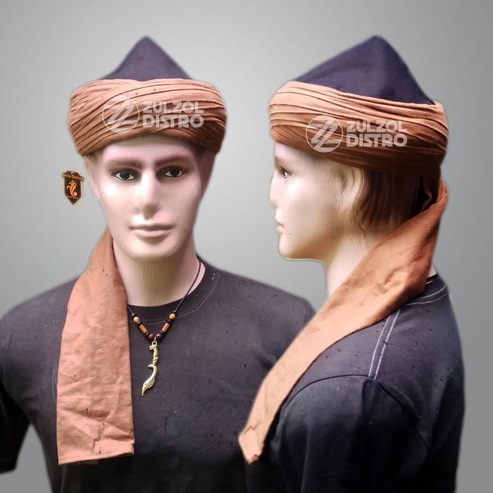 ASLI Sorban Imamah Hijau Cokelat Premium / Peci Imamah / Sorban Sufi READY STOCK