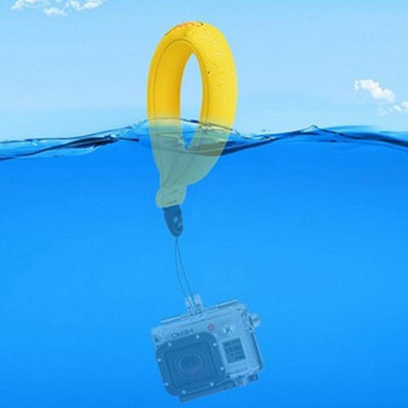 For GoPro Accessories Yellow Floating Foam Wrist Strap for Gopro Hero 4 3 Xiao mi Yi Sjcam Sj4000 Sj