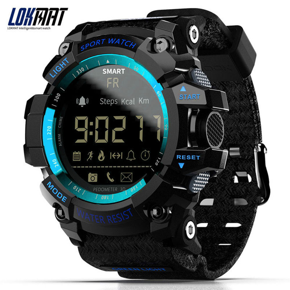 LOKMAT MK16 Bluetooth Smartwatch Digital Clock Pedometer Sport Smart Watch Men Activity Fitness Trac