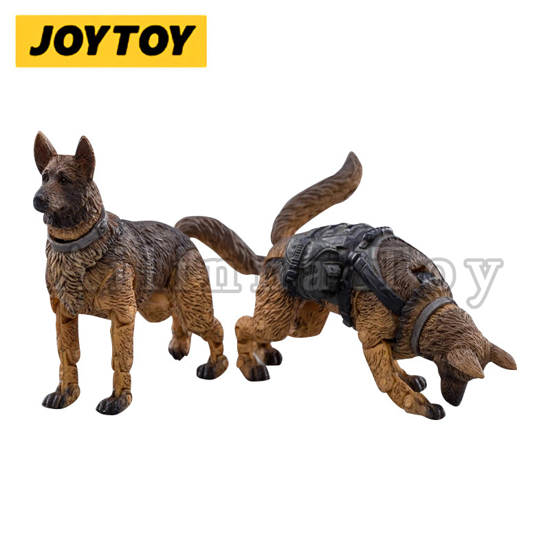 JOYTOY 1/18 Action Figure (2PCS/SET) Military Dog Canine Anime Collection Military Model Free Shippi
