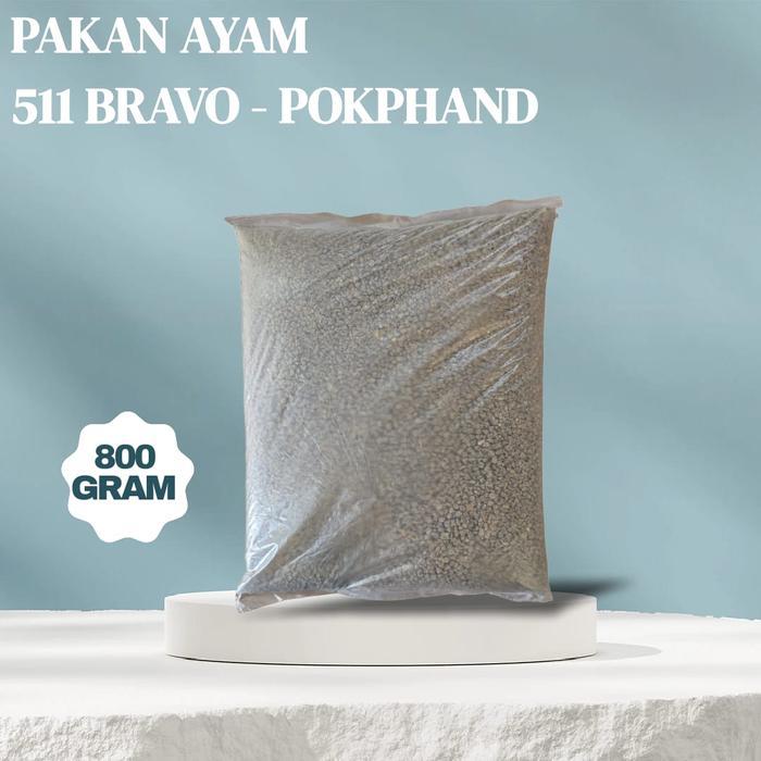 511 Bravo 800 gr Pakan Ayam Pedaging ayam bangkok Bebek jangkrik KEMASAN BIASA