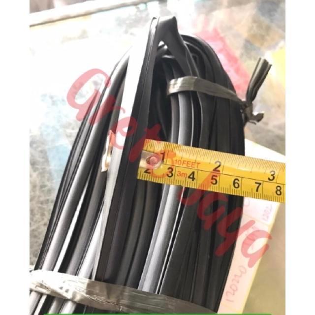 ( 078 C KW ) Karet Kaca Type 078c Kecil Hitam Aluminium Lis Sekoneng