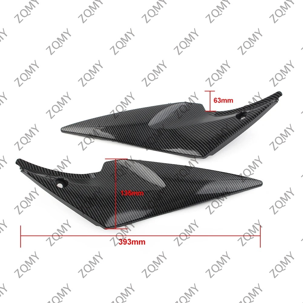 1PAIR CARBON FIBER PATTERN MOTORCYCLE TANK SIDE COVER PANELS FAIRING FOR SUZUKI GSXR600 GSX-R600