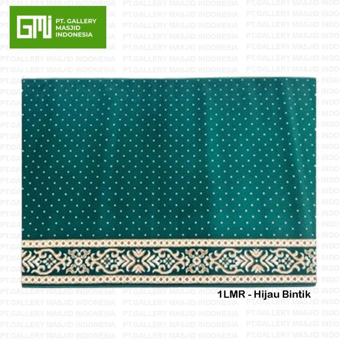 Pt. Gmi - Karpet Masjid Tebal Meteran Almira 11Mm Warna Hijau Bintik / Karpet Musholla Roll Promo
