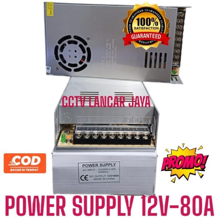 Power Supply 12V 80A High Power Supply 12 Volt 80 Ampere Murni 80A 80