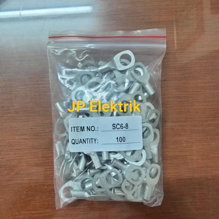 Kabel Skun 6Mm Sc 6 - 8 Skun Kabel 6Mm M8 Tembaga