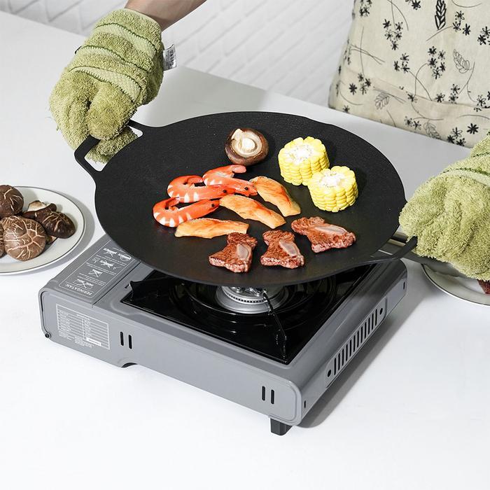 vowk- Azko Kris 33 Cm Wajan Panggangan Datar Grill Pan Teflon Panggang Anti Lengket