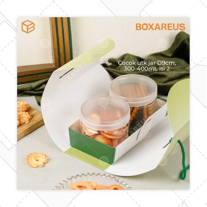 pvwo- Hampers Lebaran Packaging Idul Fitri Box Toples Jar Kue Kering Tj Mekah