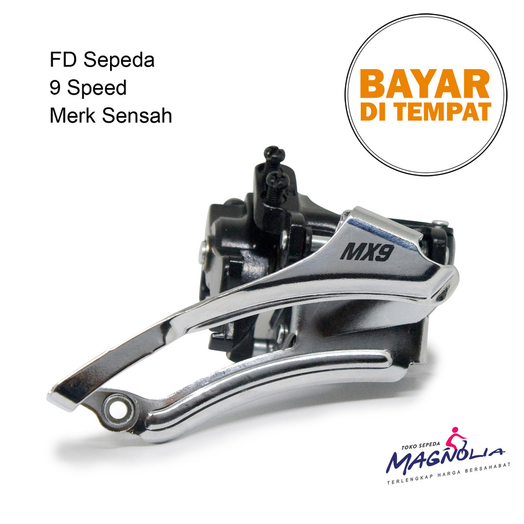 FD Sepeda 9 Speed Pemindah Operan Gigi Sepeda MTB Gunung Sensah Front Derailleur