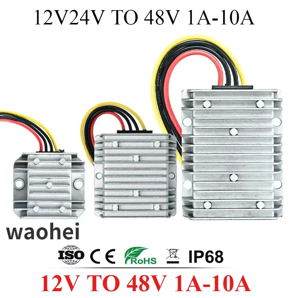 12 Volt to 48 Volt 12V 24V to 48V 1A-10A Step-up DC DC Power Converter Voltage Regulator Boost power