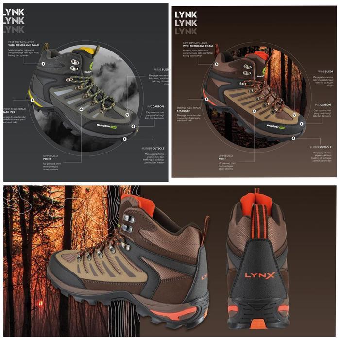 Sepatu Gunung Sepatu Trekking Outdoor Pro Lynx Original Not Consina