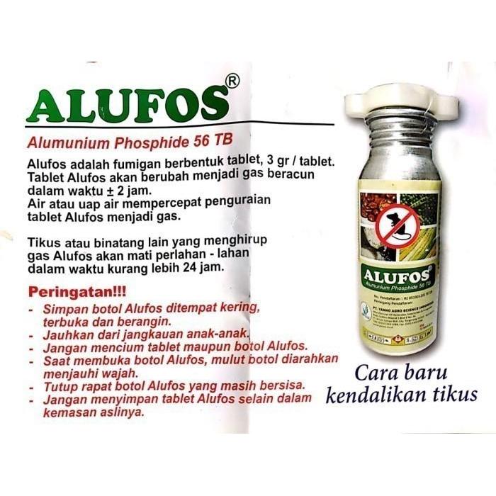 4bdw- Obat Tikus Alufos 56 Tb Isi 90 Gram Dari Yanno Pesticides