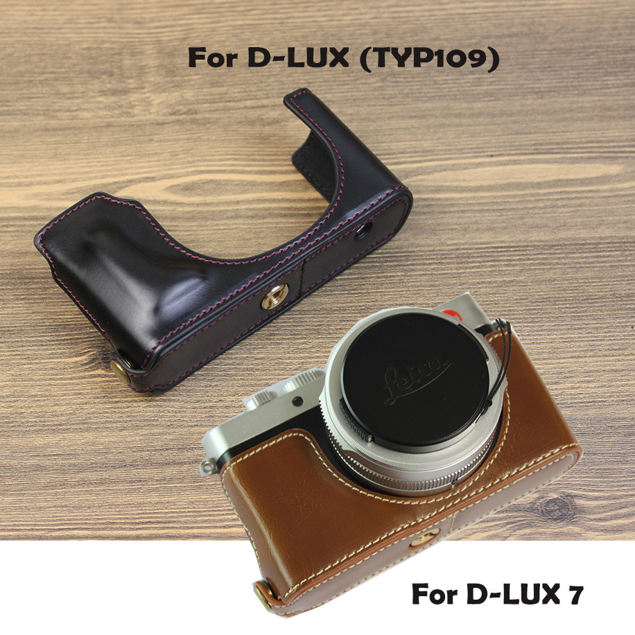 PU Leather case camera bag For leica D-LUX TYP109 D-LUX 7 d-lux7 d7 cameras bottom case cover With