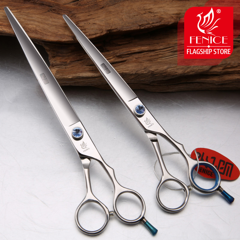 Fenice 8.0 9.0 inch high quality Professional Pet Grooming dog Scissors cutting straight shears