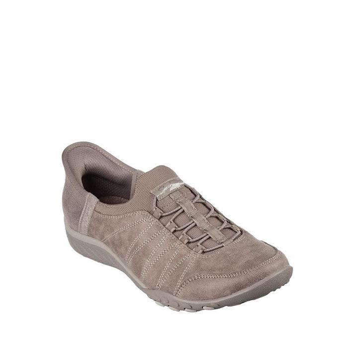 Promo Skechers Casual Slip-Ins Breathe-Easy Women'S Shoes - Taupe Original Terlariss 