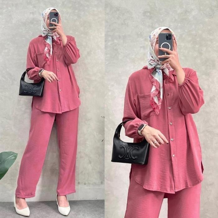 olfc- Amanda One Set Premium Setelan Amanda / One Set Amanda Jumbo / Amanda One Set Jumbo /