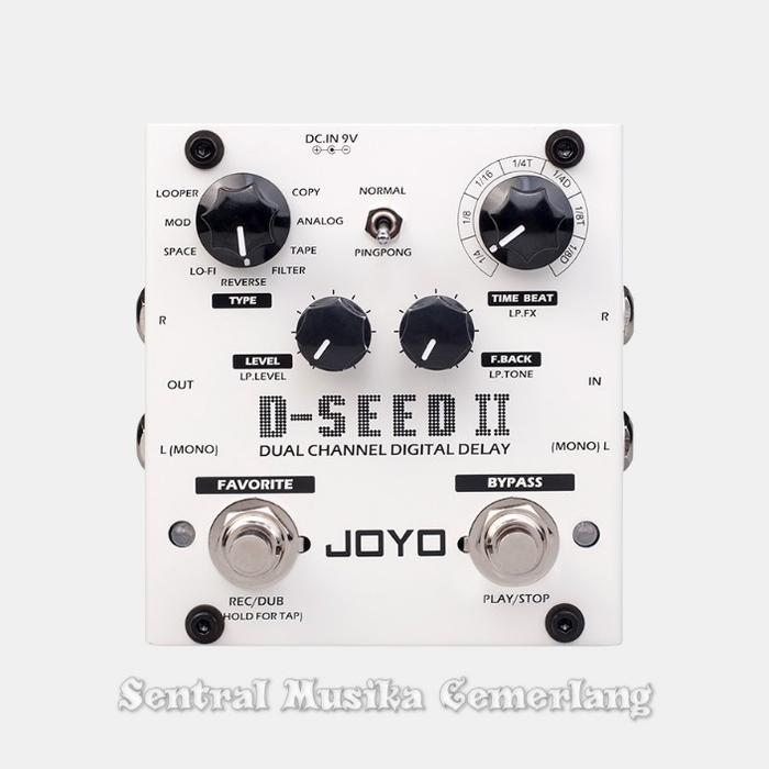Joyo D-Seed Ii / Pedal Efek Gitar Joyo Double Foot Switch Stereo Delay Terbaru
