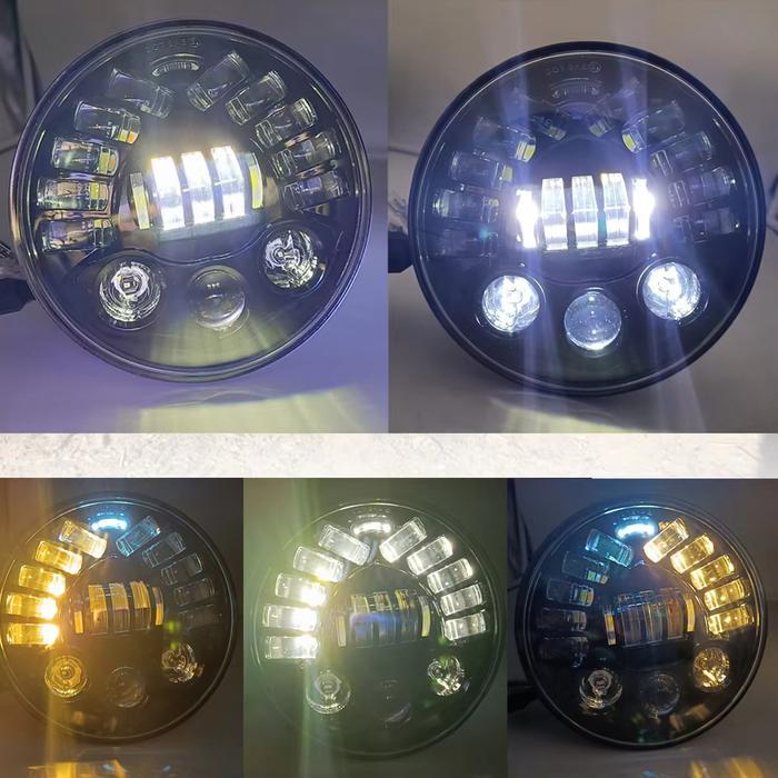 Lampu Daymaker Headlamp Daymaker Tengkorak Led Lampu Tembak Daymaker Tengkorak 7 Inch 12 Led Lampu