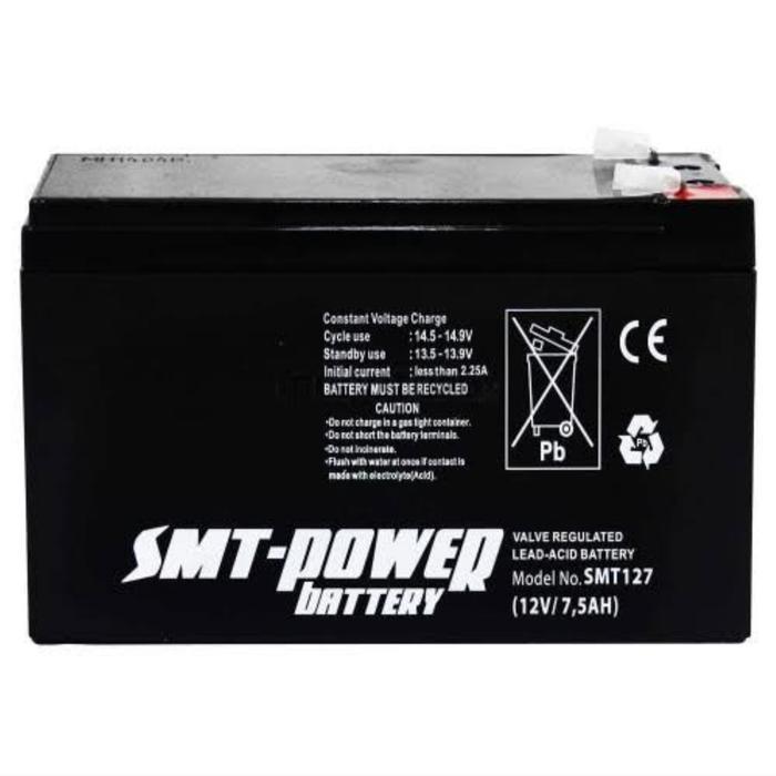 DISKON Aki UPS SMT 12V / Baterai UPS Aki kering 12v 7.5Ah 12v 4.5Ah