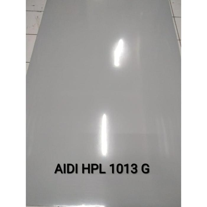 Promo Ah 1013G Light Grey Glossy Hpl Solid Glossy Hpl Polos Kilap Hpl Aidi Hpl Aidi 1013 G