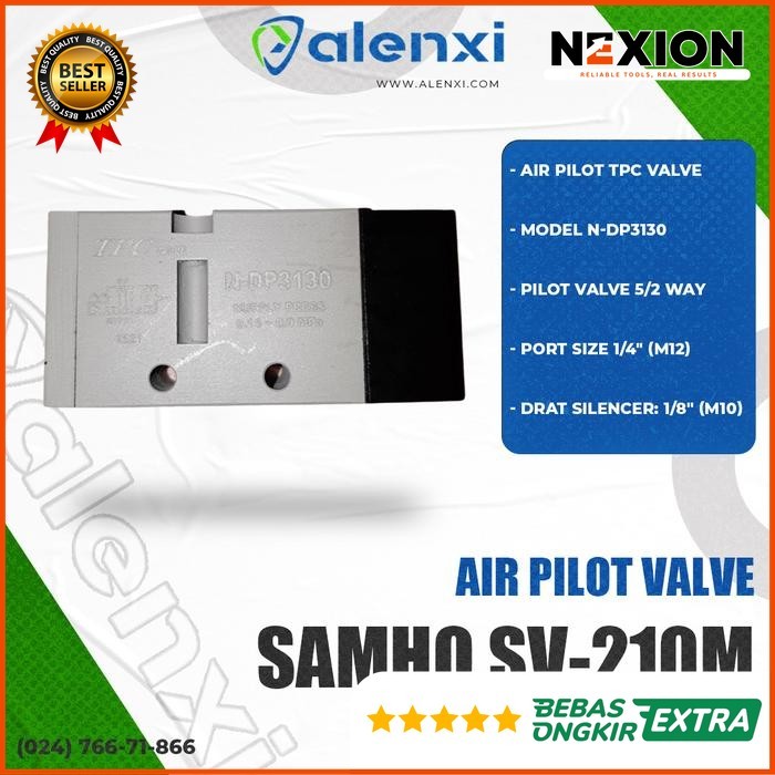 Air Pilot Valve 5/2 way Port Size 1/4 Inch SAMHO SV-210M pilot valve