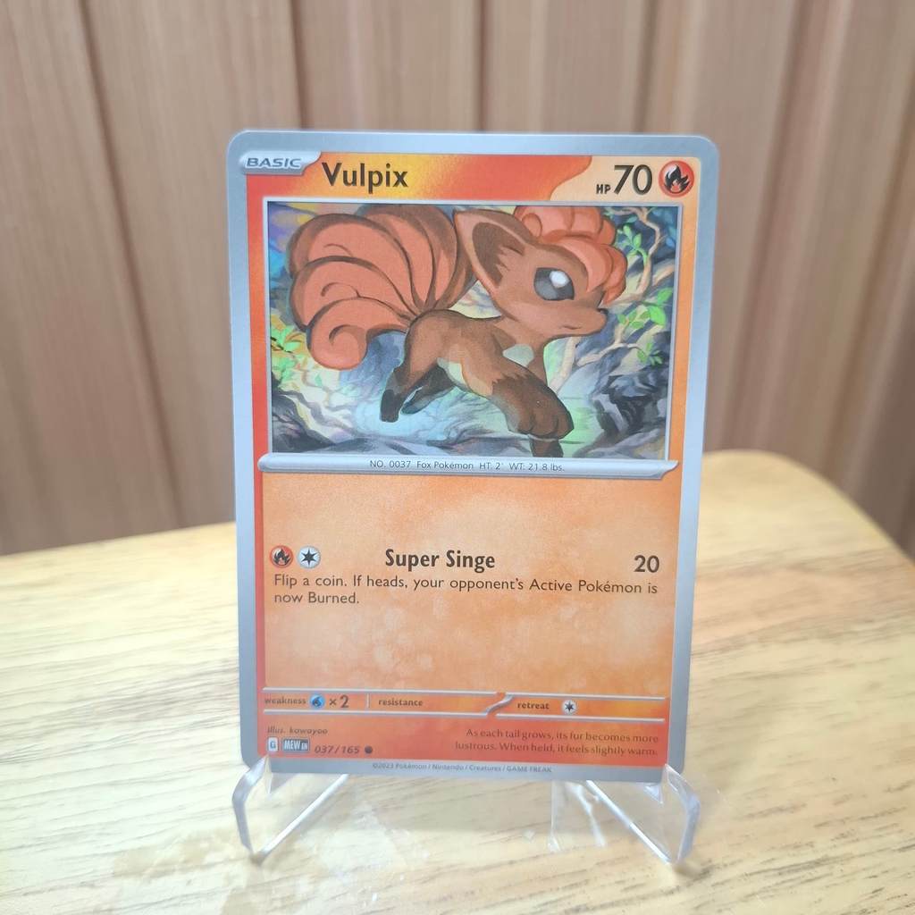 Vulpix MEW EN Normal - Kartu Pokemon Original