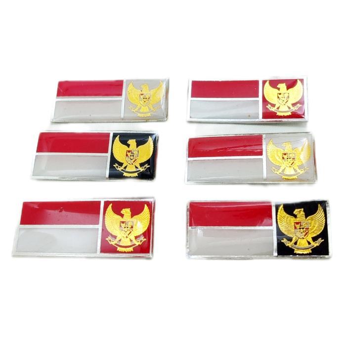 Pin Merah Putih Garuda Pin Bendera Merah Putih Dengan Lambang Garuda