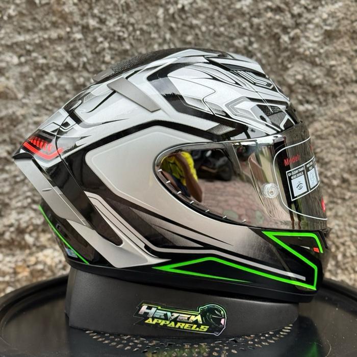 Shoei X14 clone FRP Premium - Aerodyne Glossy, Clear