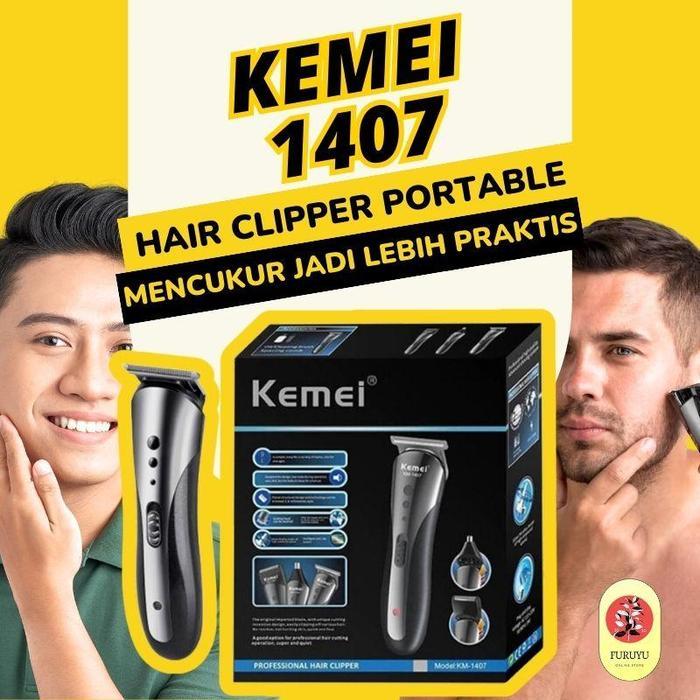 Flash Sale Kemei 1407 Alat Cukur Rambut Kemei Km 1407 Professional Hair Clipper Original
