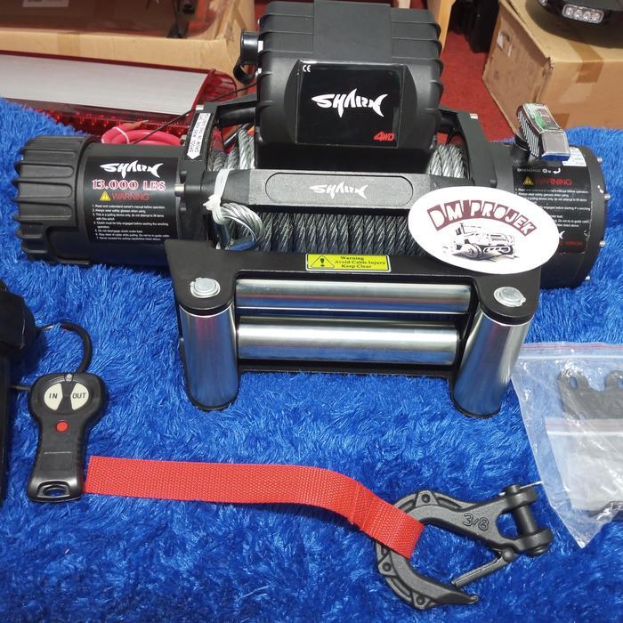 BERKUALITAS WINCH TURTLE SHARK13000 LBS 6 TON 6.6 HP-13000Lbs plasma & baja
