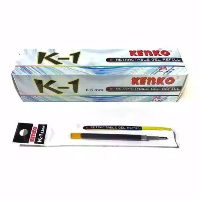 NEW!! Isi Ulang Refill Pulpen Kenko K1 Perkotak - Hitam
