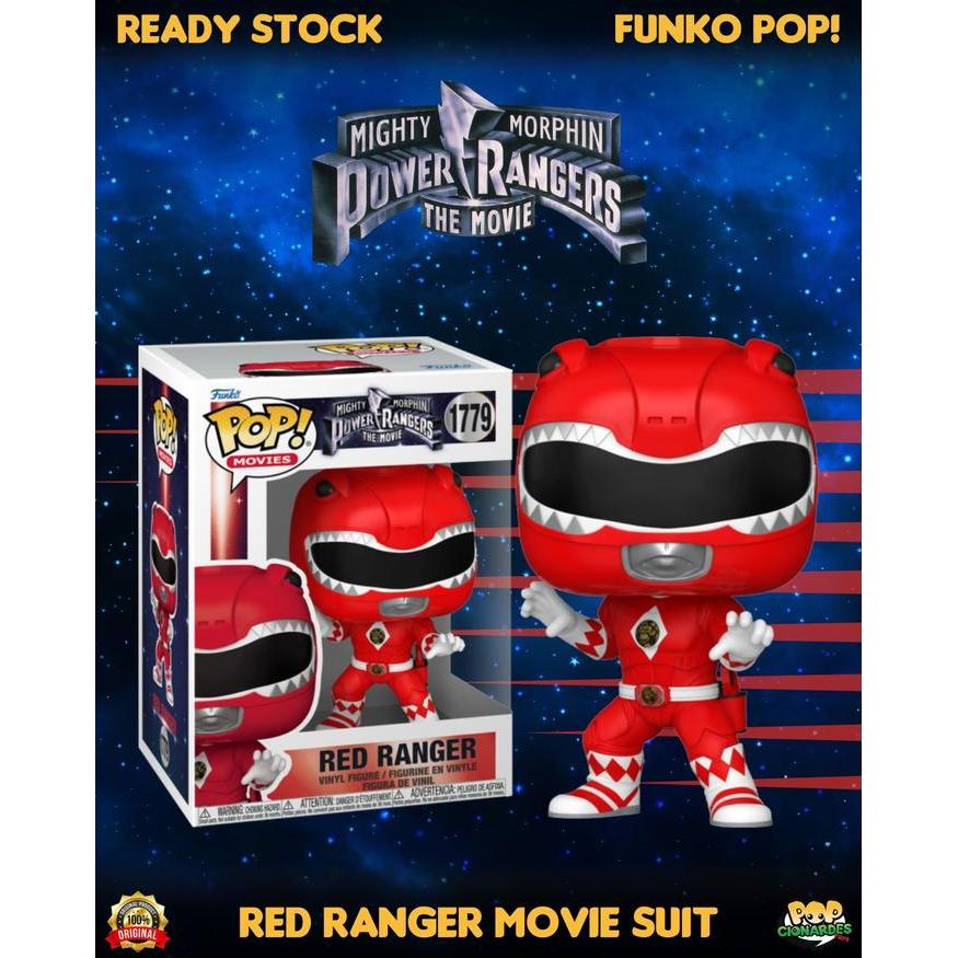 FUNKO POP MOVIES - MIGHTY MORPHIN POWER RANGER - RED RANGER #1779